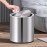 Thùng rác Inox 304 nắp lật Ø25xH30cm 15L hàng xuất Nhật