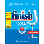 Hộp 100 viên rửa chén bát Finish Power Essential All in 1 hương chanh