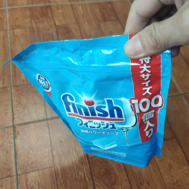 Viên rửa bát Finish Power Cube nhập khẩu Nhật Bản - Túi 100 Viên