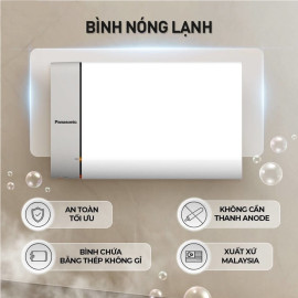 Bình nóng lạnh 15L Panasonic DH-15HBM 2500W, sản xuất Malaysia