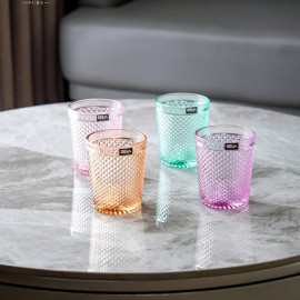Bộ 4 cốc thủy tinh vân kim cương 300ml Seka SKT30M4