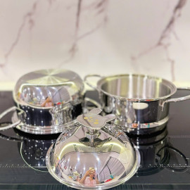 Bộ nồi xửng Inox 304 đúc liền Baby Fivestar Plus FPB3005 kèm Chảo 16cm