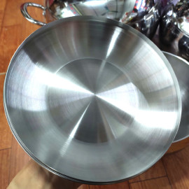 Bộ 3 nồi Inox 304 đúc liền 3 lớp hình táo Fivestar Plus FPB3006 size 18/20/24cm