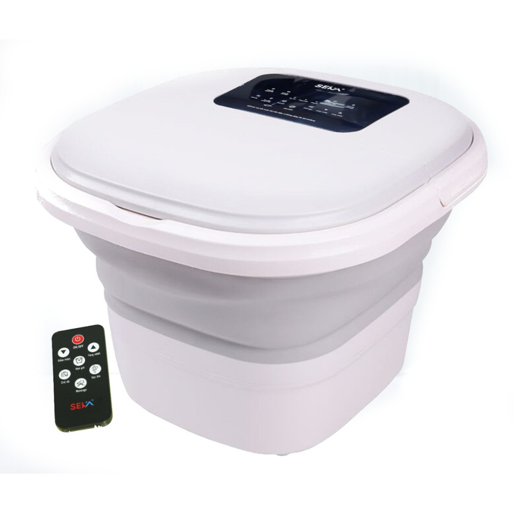 Bồn ngâm chân massage tự động SEKA SKG245 gấp gọn, có khiển từ xa
