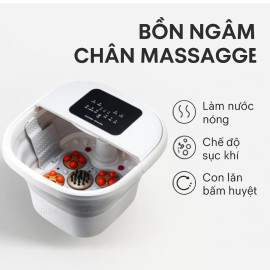 Bồn ngâm chân massage tự động SEKA SKG245 gấp gọn, có khiển từ xa