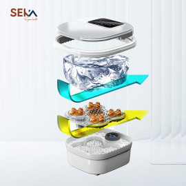 Bồn ngâm chân massage tự động SEKA SKG245 gấp gọn, có khiển từ xa
