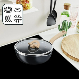 Chảo chống dính 24cm Tefal One Pick Pot Pan G1668795 đáy từ có nắp