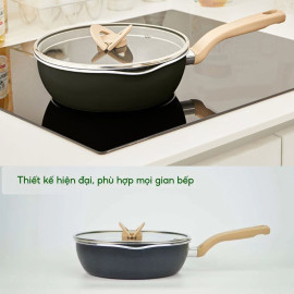 Chảo chống dính 24cm Tefal One Pick Pot Pan G1668795 đáy từ có nắp