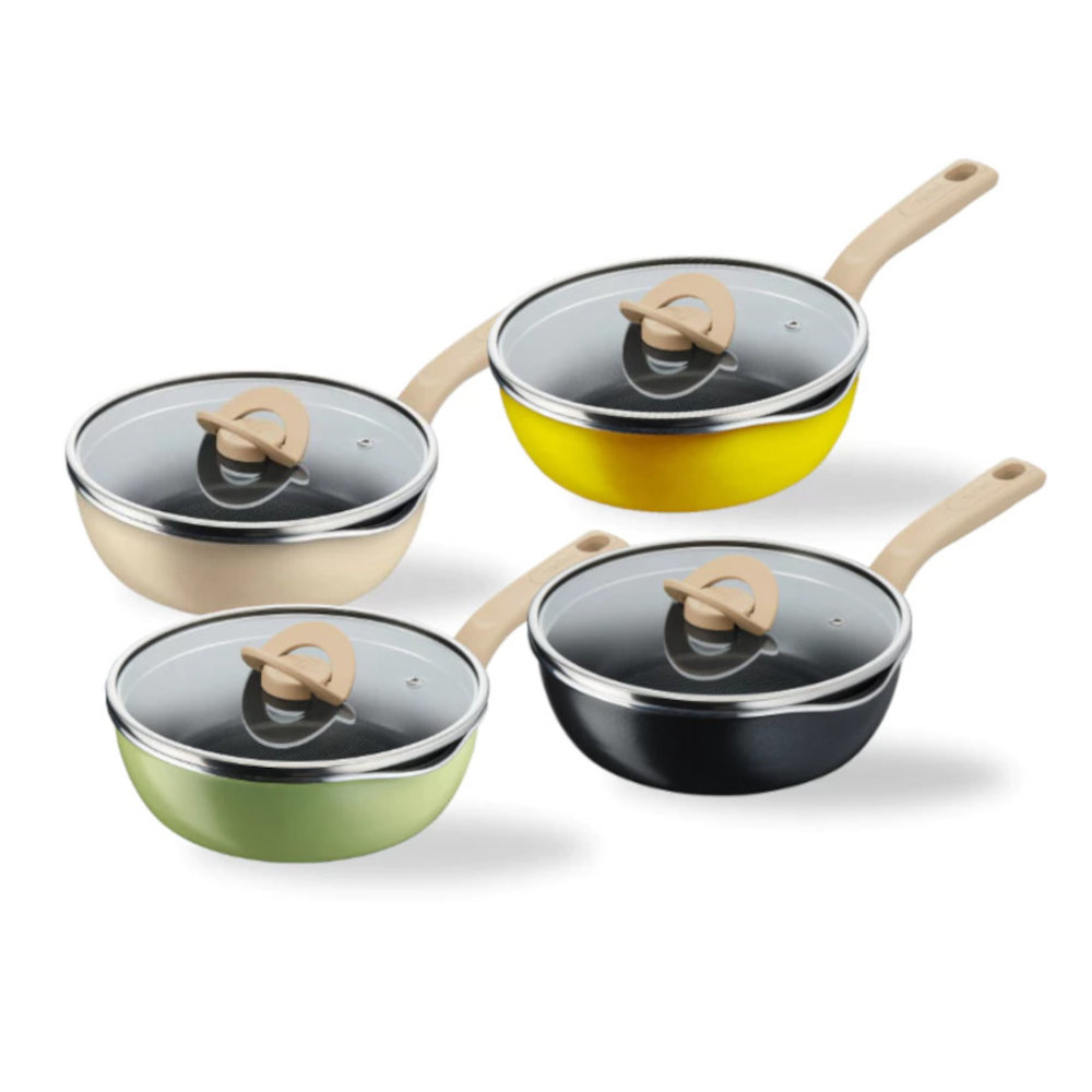 Chảo chống dính 24cm Tefal One Pick Pot Pan G1668795 đáy từ có nắp