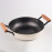 Chảo gang tráng men 2 tay cầm chống dính tự nhiên La gourmet 26cm kèm vung Inox