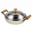 Chảo gang 2 tay cầm chống dính tự nhiên Nitrigan La gourmet 32cm tặng vung Inox