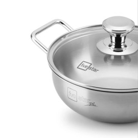 Chảo lẩu Inox 304 đúc liền khối Fivestar Plus 32cm FPCL32001