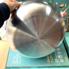 Chảo lẩu Inox 304 đúc liền khối Fivestar Plus 32cm FPCL32001