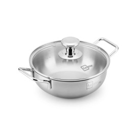 Chảo lẩu Inox 304 đúc liền khối Fivestar Plus 32cm FPCL32001