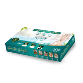Hộp 100 chiếc găng tay đa dụng Mylan size L (26 x 12,7 cm)