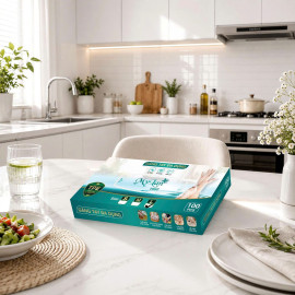 Hộp 100 chiếc găng tay đa dụng Mylan size L (26 x 12,7 cm)