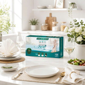 Hộp 100 chiếc găng tay đa dụng Mylan size L (26 x 12,7 cm)