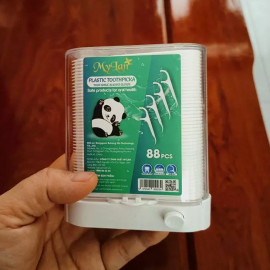 Hộp 88 chiếc tăm chỉ nha khoa để bàn tự động MyLan