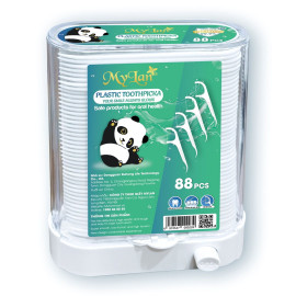 Hộp 88 chiếc tăm chỉ nha khoa để bàn tự động MyLan