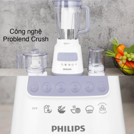 Máy xay sinh tố đa năng Philips HR2223/00 công suất 700W, 3 cối