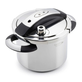 Nồi áp suất 6L Inox 304 NutriPro Cooker Fivestar Plus kèm vung kính 22cm