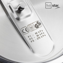 Nồi áp suất Inox 304 Fivestar Plus NutriPro Cooker 7L tặng vung kính 22cm