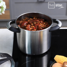 Nồi áp suất Inox 304 Fivestar Plus NutriPro Cooker 7L tặng vung kính 22cm