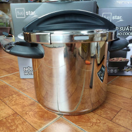 Nồi áp suất Inox 304 Fivestar Plus NutriPro Cooker 7L tặng vung kính 22cm