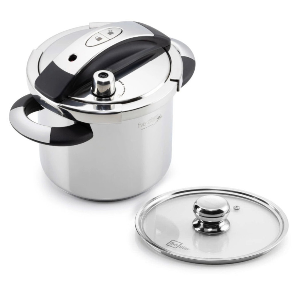 Nồi áp suất Inox 304 Fivestar Plus NutriPro Cooker 7L tặng vung kính 22cm