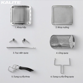 Nồi chiên không dầu hấp hơi nước 20L Kalite Fusion Pro 4in1 - Chiên Hấp Nướng Rã Đông