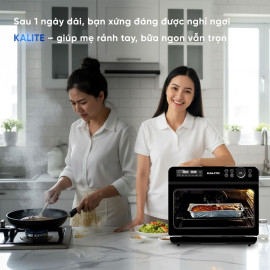 Nồi chiên không dầu hấp hơi nước 20L Kalite Fusion Pro 4in1 - Chiên Hấp Nướng Rã Đông
