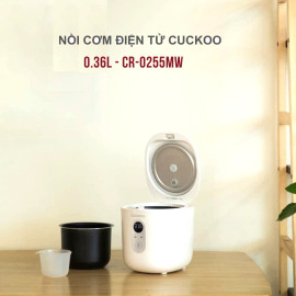 Nồi cơm điện tử mini 0.36L Cuckoo CR-0255MW bản nội địa Hàn Quốc