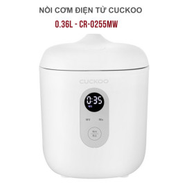 Nồi cơm điện tử mini 0.36L Cuckoo CR-0255MW bản nội địa Hàn Quốc