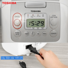 Nồi cơm điện tử Toshiba RC-10NMFVN(WT) dung tích 1 lít - Made in Thailand