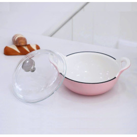 Nồi gang phủ gốm đúc liền Seka SKG420 size 20cm đáy từ