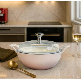 Nồi gang phủ gốm đúc liền Seka SKG420 size 20cm đáy từ