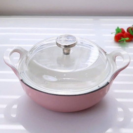 Nồi gang phủ gốm đúc liền Seka SKG420 size 20cm đáy từ