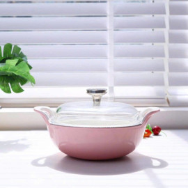 Nồi gang phủ gốm đúc liền Seka SKG420 size 20cm đáy từ