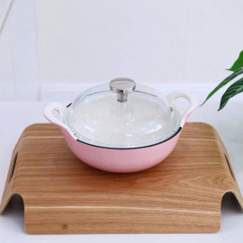 Nồi gang phủ gốm đúc liền Seka SKG420 size 20cm đáy từ