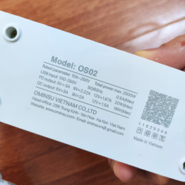 Ổ cắm điện đa năng 4 USB PD 20W sạc nhanh Ominsu 2500W OS02