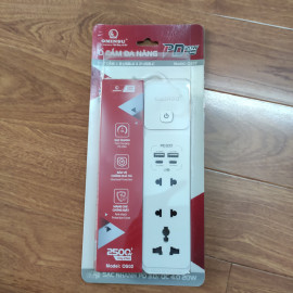Ổ cắm điện đa năng 4 USB PD 20W sạc nhanh Ominsu 2500W OS02