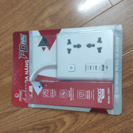 Ổ cắm điện đa năng kiêm Sạc nhanh 3 USB PD 20W Ominsu OS01 2500W