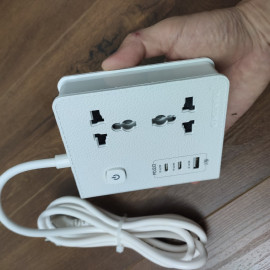 Ổ cắm điện đa năng kiêm Sạc nhanh 3 USB PD 20W Ominsu OS01 2500W