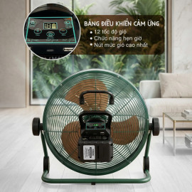 Quạt tích điện Koreno Thái Lan KN-1014 cánh 14 inch, pin Lithium-ion rời
