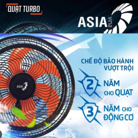 Quạt treo tường ASIA Vina Turbo Plus 90W VY637892 cánh 40cm