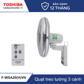 Quạt treo tường Toshiba F-WSA20(H)VN 3 cánh 3 tốc độ gió kèm khiển từ xa