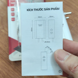 Củ sạc nhanh đa năng Ominsu PD 20W kiêm ổ cắm điện 2500W SN01