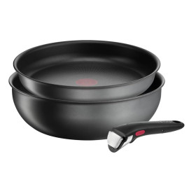 Bộ 2 chảo chống dính Titanium 24/26cm Tefal Ingenio Daily Chef L7619022 cán rời
