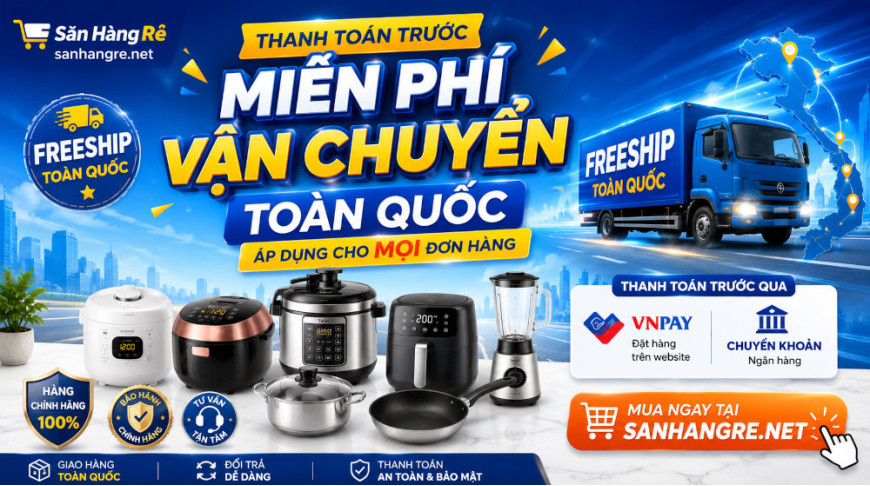 Miễn phí ship Toàn Quốc