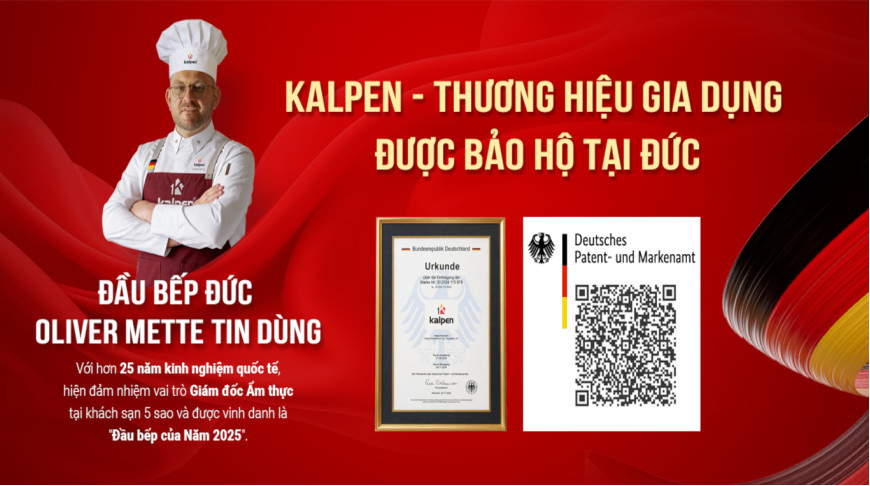 Kalpen - Thương hiệu được bảo hộ tại Đức